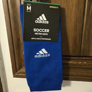 Adidas Blue Soccer Metro Sock